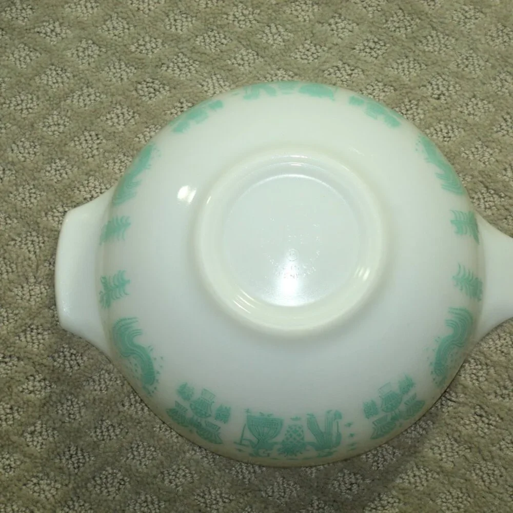 Vtg Pyrex Amish Butterprint Nesting Cinderella Mixing Bowls Set of 3 (442 - 444)